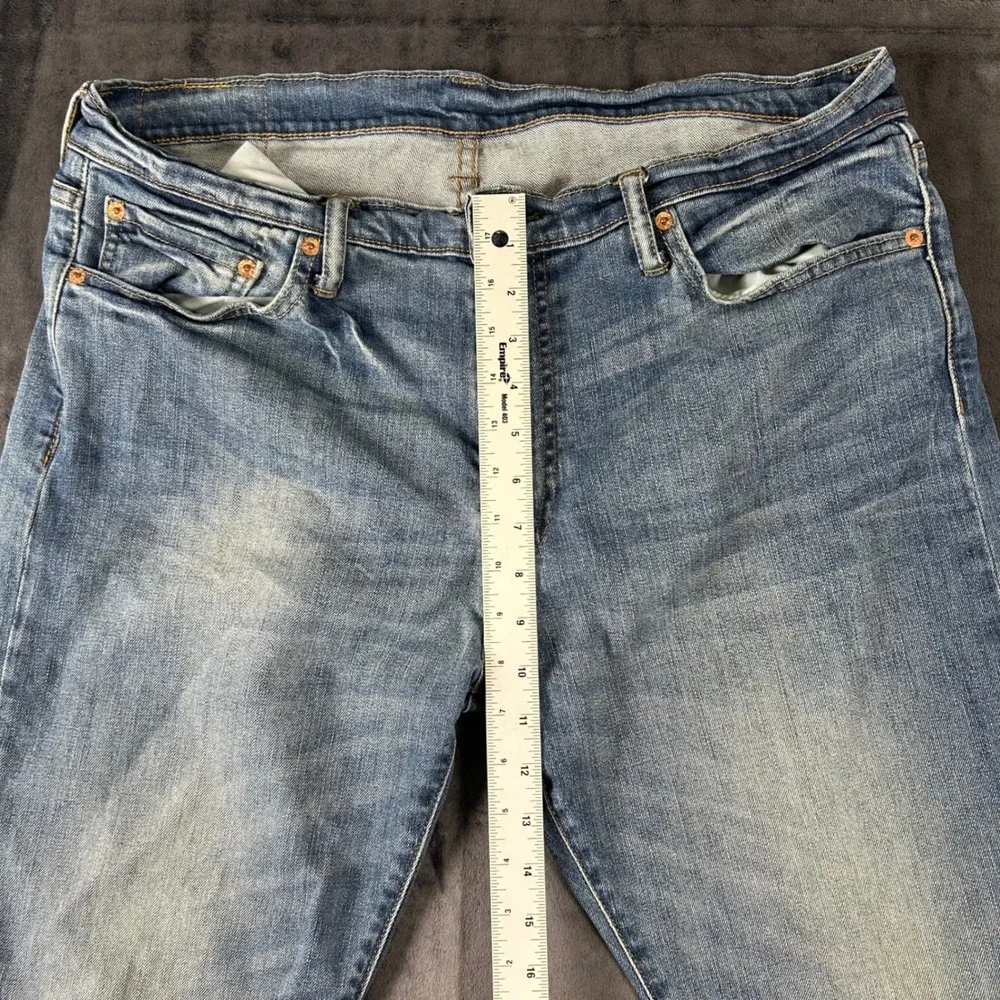 Levi's 504 Regular Straight Jeans Mens 36x34 Blue Medium Wash Denim